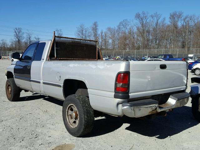 3B7KF23W0XG219923 - 1999 DODGE RAM 2500 GRAY photo 3