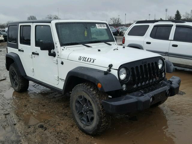 1C4BJWDG4FL635830 - 2015 JEEP WRANGLER U WHITE photo 1