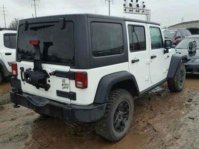 1C4BJWDG4FL635830 - 2015 JEEP WRANGLER U WHITE photo 4