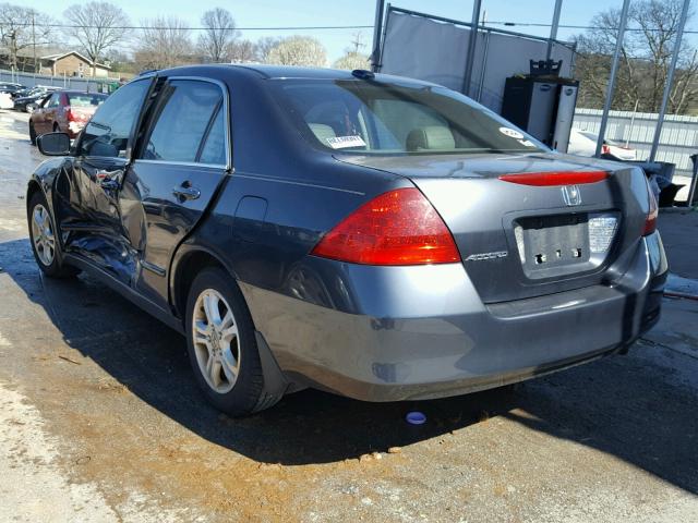 1HGCM56827A001877 - 2007 HONDA ACCORD EX CHARCOAL photo 3