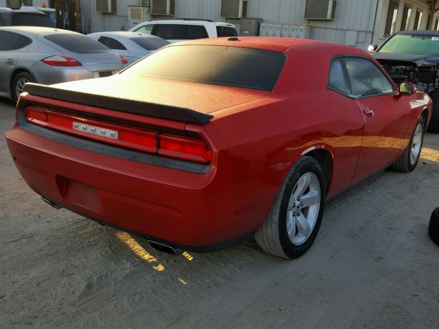 2B3CJ4DG0BH530686 - 2011 DODGE CHALLENGER RED photo 4