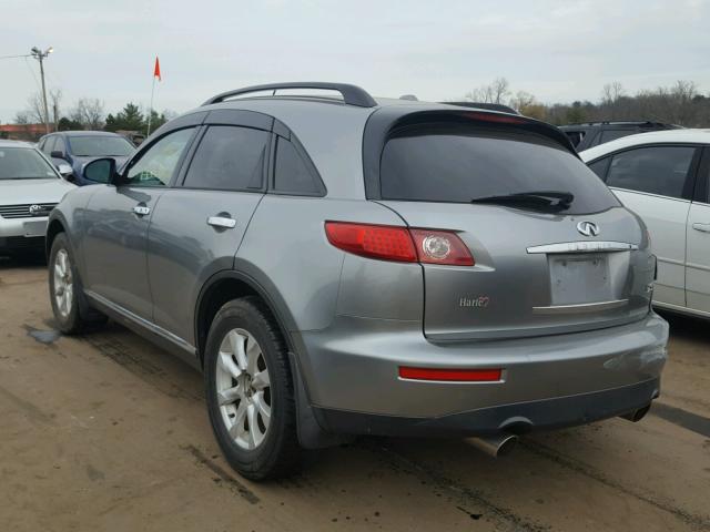 JNRAS08W76X204768 - 2006 INFINITI FX35 SILVER photo 3