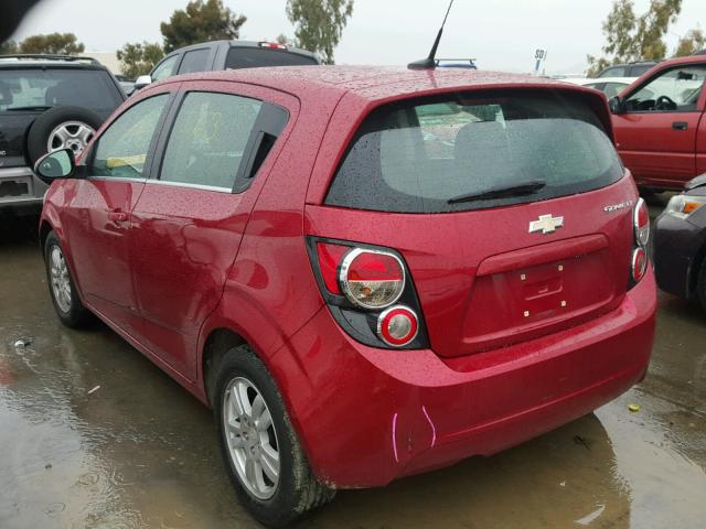 1G1JC6SH4D4142960 - 2013 CHEVROLET SONIC LT RED photo 3