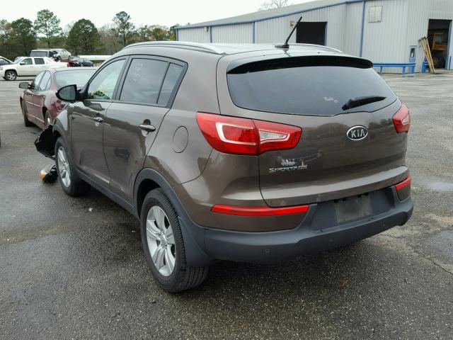 KNDPB3A26C7267617 - 2012 KIA SPORTAGE B GRAY photo 3