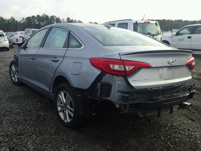 5NPE24AF0HH526864 - 2017 HYUNDAI SONATA SE SILVER photo 3