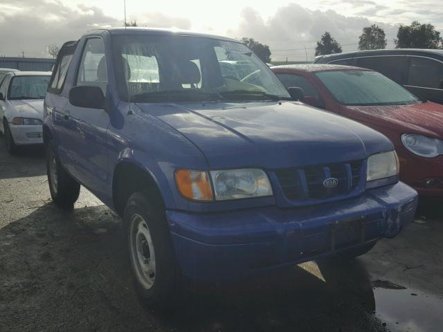 KNDJB6235Y5635531 - 2000 KIA SPORTAGE BLUE photo 1