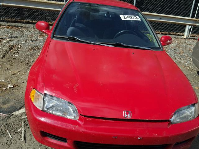 1HGEJ2124SL065483 - 1995 HONDA CIVIC DX RED photo 9