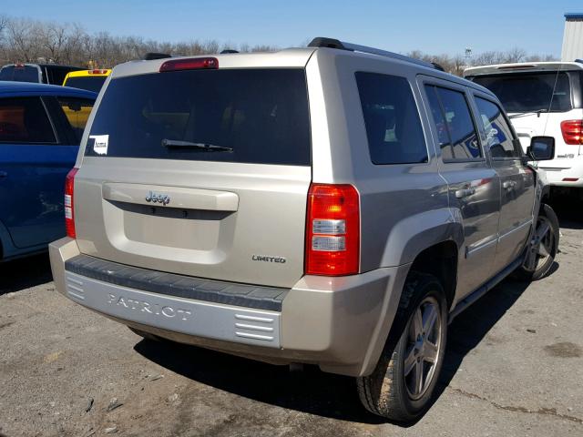 1J4NT4GB5AD523479 - 2010 JEEP PATRIOT LI TAN photo 4