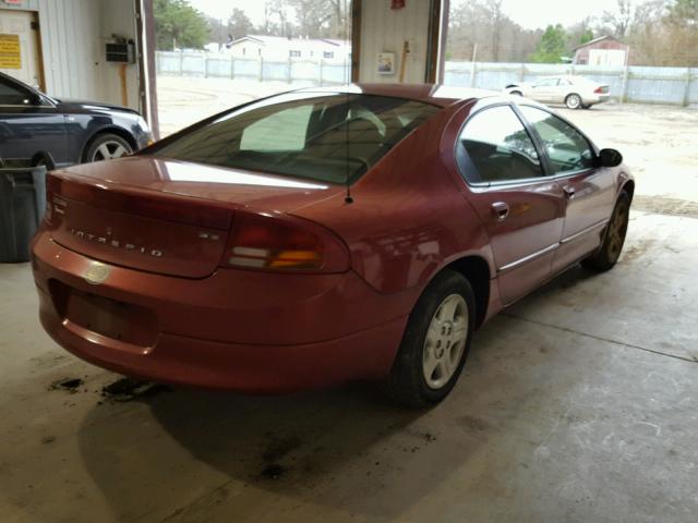 2B3HD46R42H111266 - 2002 DODGE INTREPID S RED photo 4