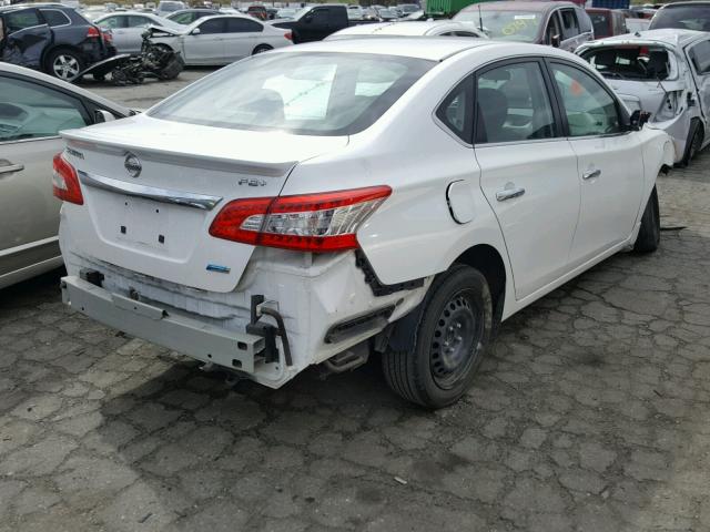 3N1AB7AP3DL694472 - 2013 NISSAN SENTRA S WHITE photo 4