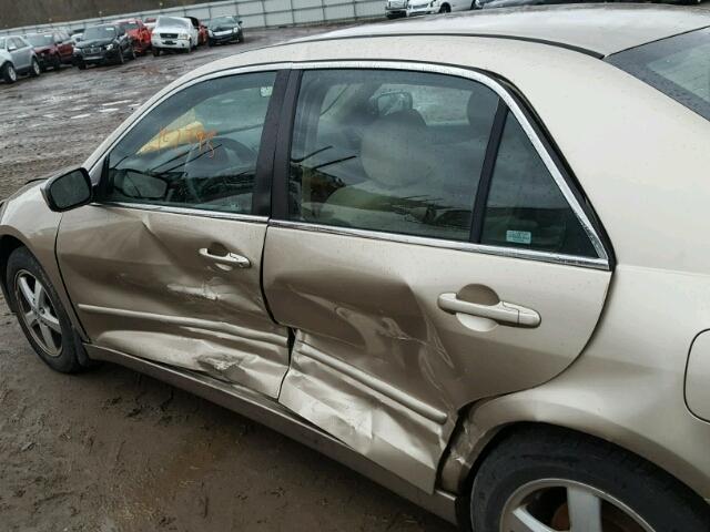 1HGCM56634A152057 - 2004 HONDA ACCORD EX GOLD photo 9