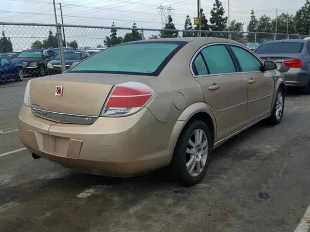 1G8ZS57N08F196038 - 2008 SATURN AURA XE GOLD photo 4