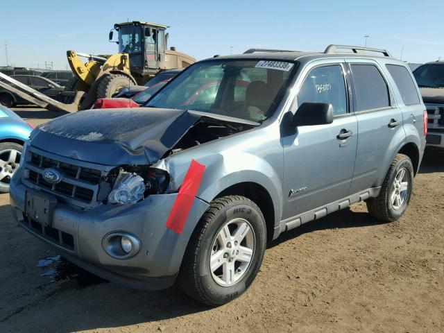 1FMCU5K3XAKA68863 - 2010 FORD ESCAPE HYB BLUE photo 2