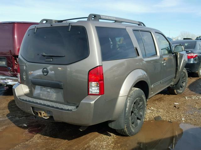 5N1AR18W65C766275 - 2005 NISSAN PATHFINDER GRAY photo 4