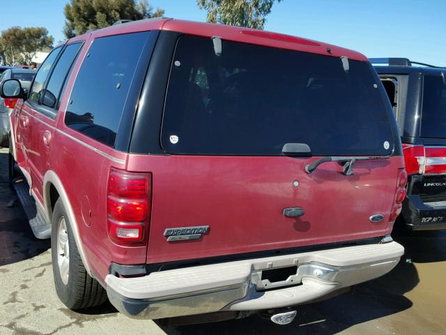 1FMRU17L3XLA03321 - 1999 FORD EXPEDITION RED photo 3