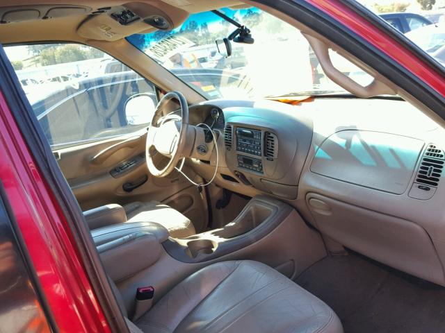 1FMRU17L3XLA03321 - 1999 FORD EXPEDITION RED photo 5