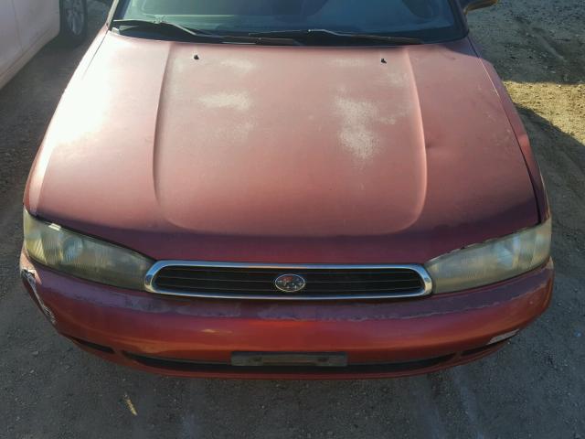 4S3BK3351T9934728 - 1996 SUBARU LEGACY L RED photo 7