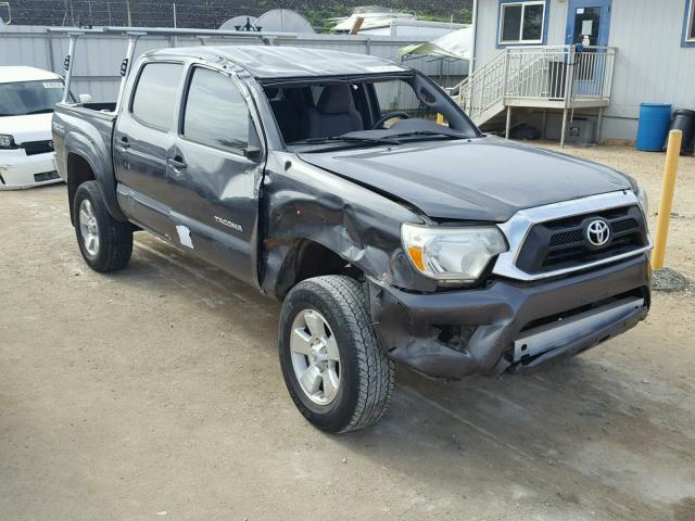 3TMLU4ENXDM131260 - 2013 TOYOTA TACOMA DOU GRAY photo 1