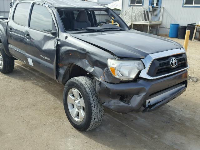 3TMLU4ENXDM131260 - 2013 TOYOTA TACOMA DOU GRAY photo 9