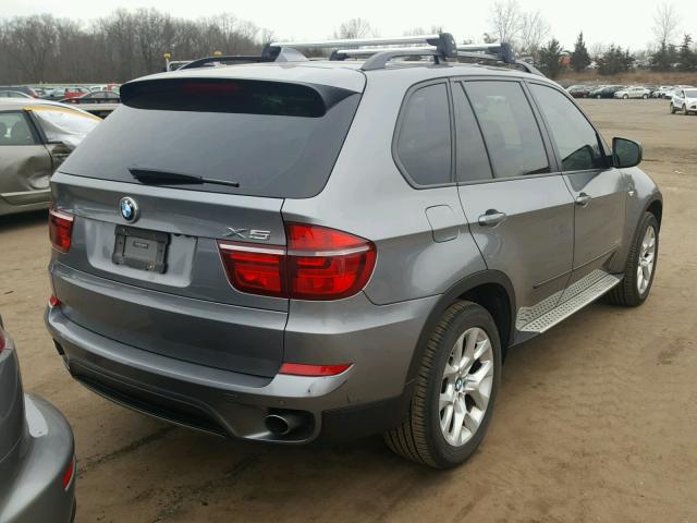 5UXZV4C50CL767419 - 2012 BMW X5 XDRIVE3 GRAY photo 4