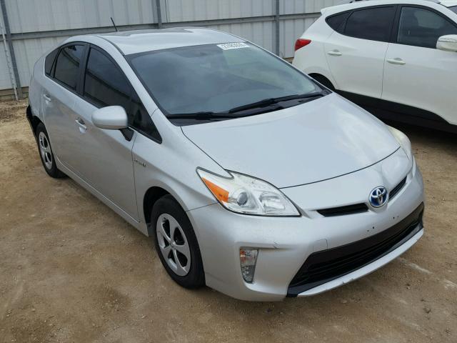 JTDKN3DUXD5571500 - 2013 TOYOTA PRIUS SILVER photo 1