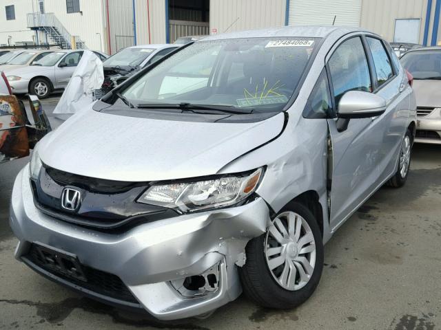 3HGGK5H56FM766022 - 2015 HONDA FIT LX SILVER photo 2