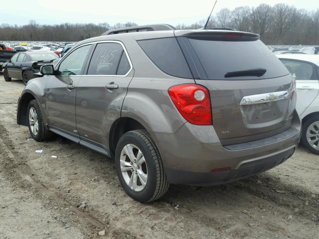 2CNFLEEC2B6268846 - 2011 CHEVROLET EQUINOX LT BROWN photo 3