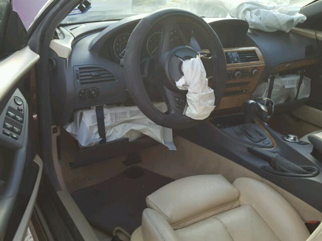 WBAEK73435B324561 - 2005 BMW 645 CI AUT MAROON photo 9