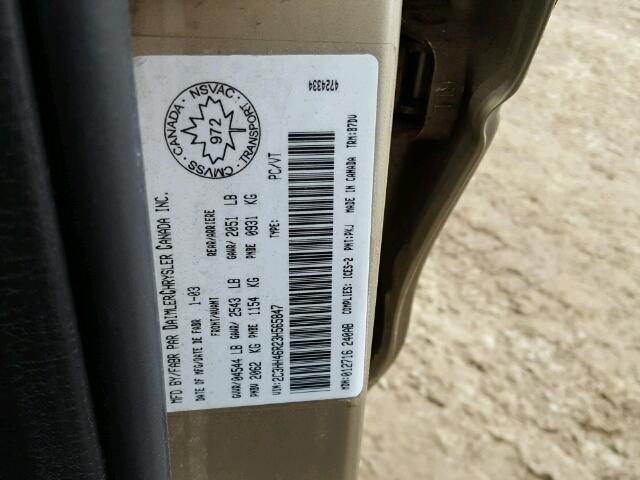 2C3HH46R23H565847 - 2003 CHRYSLER INTREPID S 金色 照片 10