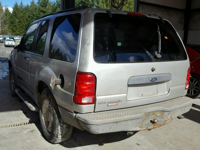 1FMZU70E42UC50297 - 2002 FORD EXPLORER S SILVER photo 3