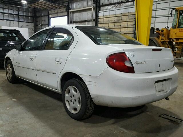 1P3ES46C8YD834580 - 2000 PLYMOUTH NEON BASE 白色 照片 3