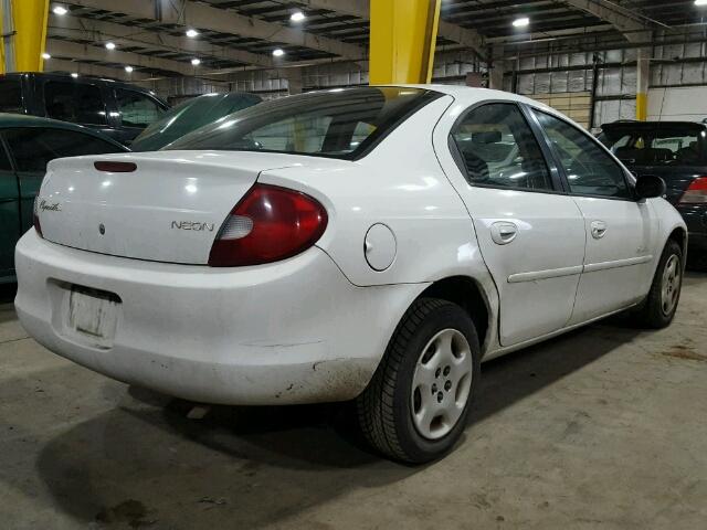 1P3ES46C8YD834580 - 2000 PLYMOUTH NEON BASE 白色 照片 4