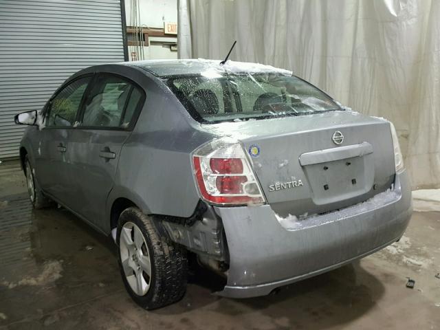 3N1AB61EX8L701254 - 2008 NISSAN SENTRA 2.0 GRAY photo 3