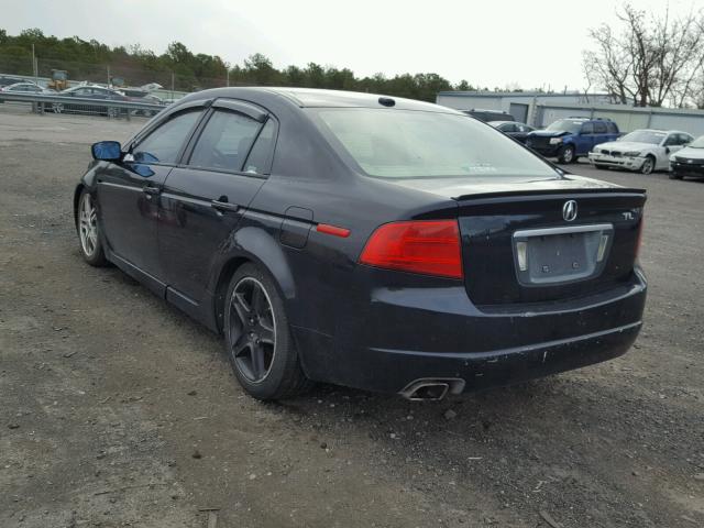 19UUA66275A001353 - 2005 ACURA TL BLACK photo 3