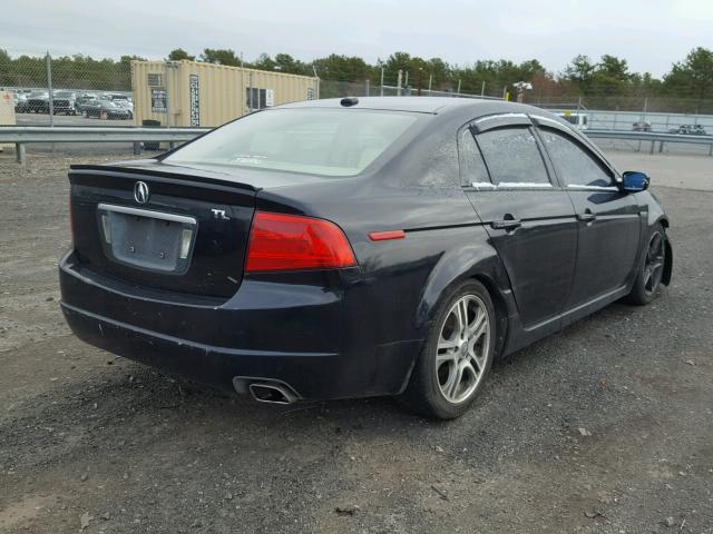 19UUA66275A001353 - 2005 ACURA TL BLACK photo 4