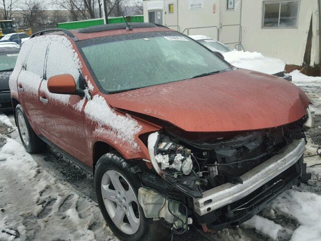 JN8AZ08W03W228010 - 2003 NISSAN MURANO SL MAROON photo 1