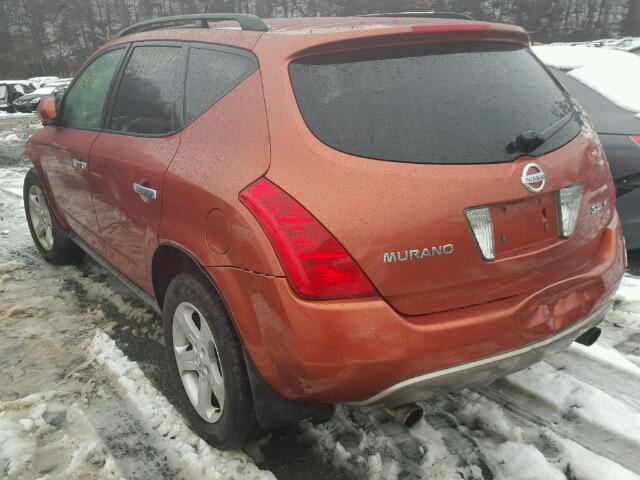 JN8AZ08W03W228010 - 2003 NISSAN MURANO SL MAROON photo 3