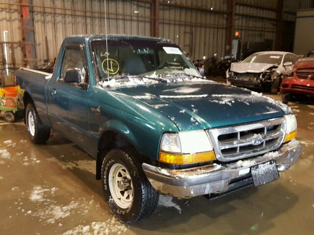 1FTYR10C4WUC52425 - 1998 FORD RANGER GREEN photo 1