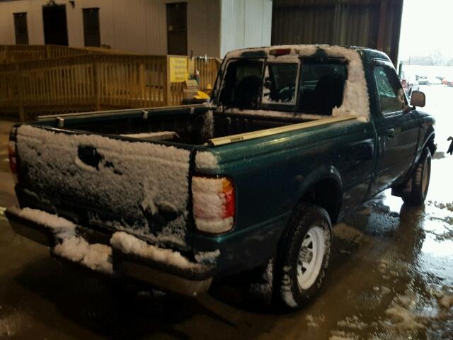 1FTYR10C4WUC52425 - 1998 FORD RANGER GREEN photo 4