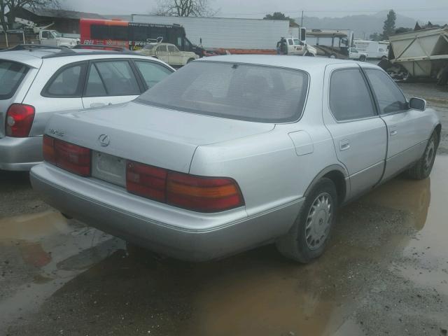 JT8UF11E2L0025436 - 1990 LEXUS LS 400 SILVER photo 4