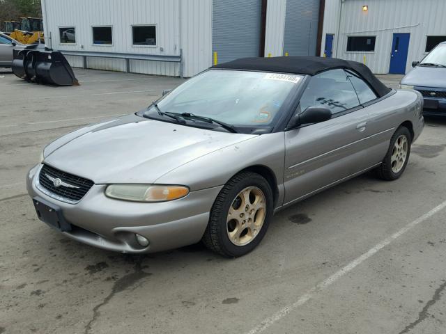 3C3EL55H9XT203169 - 1999 CHRYSLER SEBRING JX BEIGE photo 2