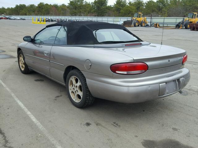 3C3EL55H9XT203169 - 1999 CHRYSLER SEBRING JX BEIGE photo 3