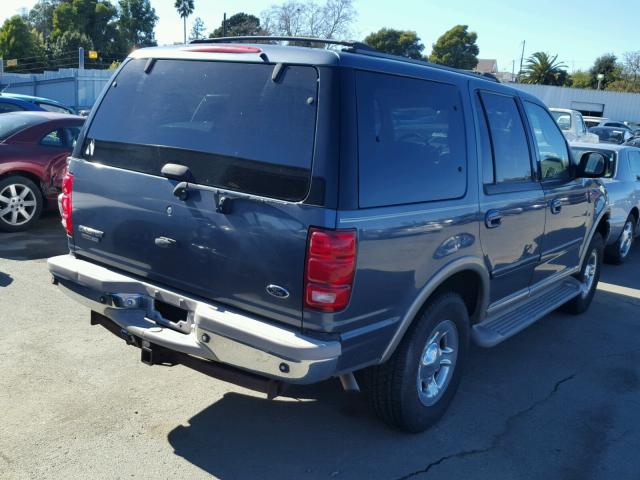 1FMFU18L8YLB12053 - 2000 FORD EXPEDITION BLUE photo 4