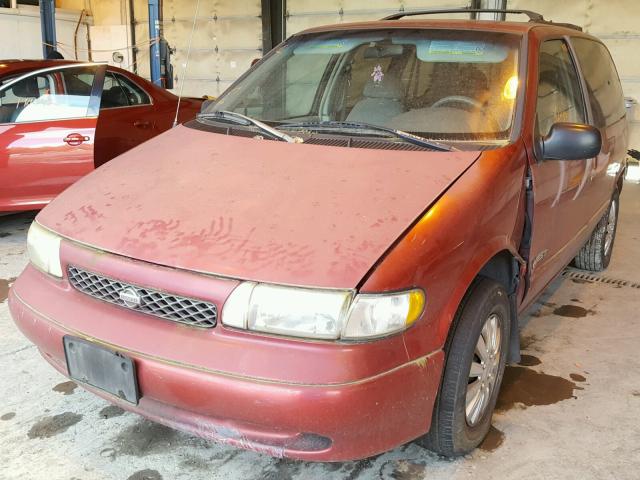 4N2DN11W9TD808420 - 1996 NISSAN QUEST XE BURGUNDY photo 2