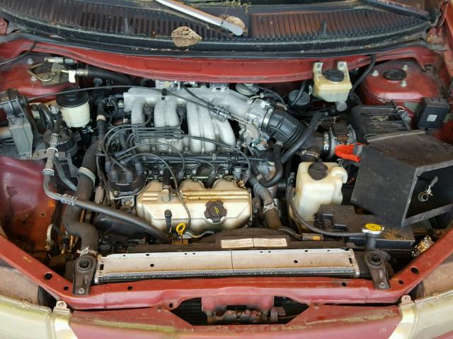 4N2DN11W9TD808420 - 1996 NISSAN QUEST XE BURGUNDY photo 7