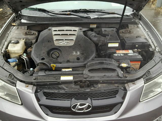 5NPEU46F26H053016 - 2006 HYUNDAI SONATA GLS GRAY photo 7