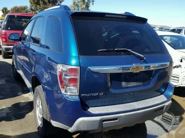 2CNDL63F766122555 - 2006 CHEVROLET EQUINOX LT BLUE photo 3