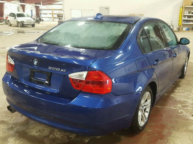 WBAVC93518K036172 - 2008 BMW 328 XI BLUE photo 4