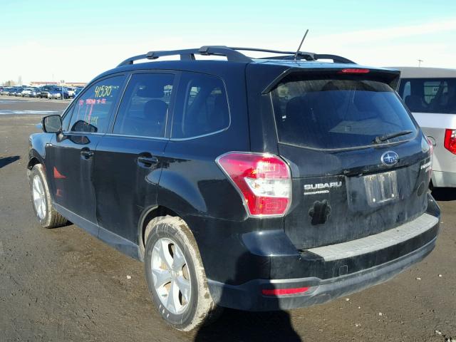 JF2SJAMC8EH407316 - 2014 SUBARU FORESTER 2 BLACK photo 3