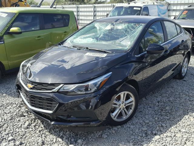 1G1BE5SM4G7275615 - 2016 CHEVROLET CRUZE LT BLACK photo 2